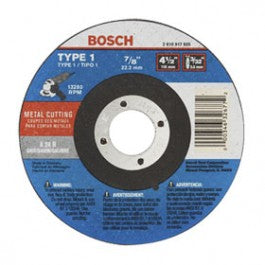 BOSCH CW1M450 METAL CUTOFF WHEEL TYPE 1 4-1/2 X 3/32 X 7/8 A24R FOR METAL