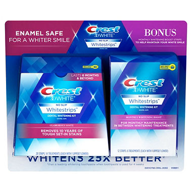 Crest 3D Whitestrips + Monthly Booster Strips (40 ct.)