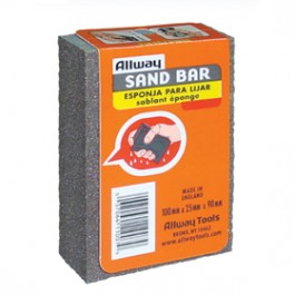 ALLWAY TOOLS MF 4" X 2-1/2" X 1" MEDIUM/FINE SAND BAR ALUMINUM OXIDE