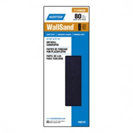NORTON 04747 4-3/16" X 11" P80D WALLSAND DRYWALL SANDING SHEETS JOB PACK (25)