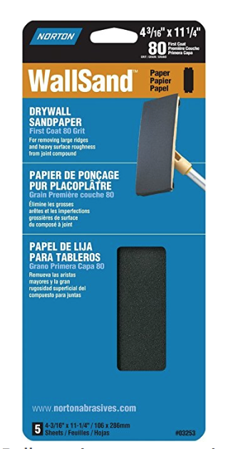 NORTON 80 Grit Wall Sand Screen (10 pack)