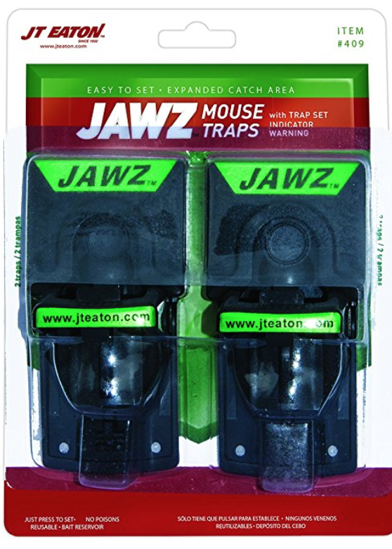 PLASTIC MOUSE TRAPS (2 pack)