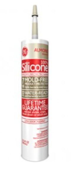 GE ALMOND Silicone II Kitchen & Bath 3-hour Shower-Ready
