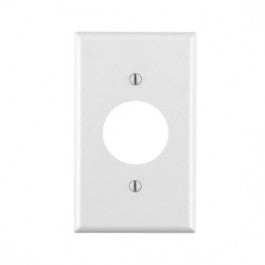 LEVITON 001-88004-000 ONE GANG SINGLE OUTLET WALLPLATE WHITE