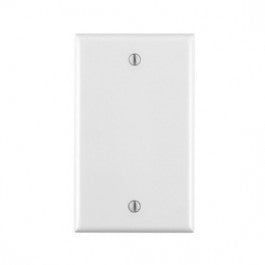 LEVITON 001-88014-000 ONE GANG BLANK WALLPLATE WHITE