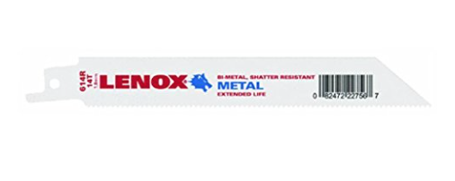 LENOX 22756 BI-METAL RECIPROCATING SAW BLADE - (2 per pack)