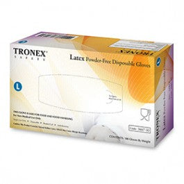 TRONEX 3667-30 100CT LARGE LATEX GENERAL PURPOSE POWDER FREE DISPOSABLE GLOVES