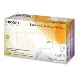 TRONEX 3667-35 100CT X-LRG LATEX GENERAL PURPOSE POWDER FREE DISPOSABLE GLOVES