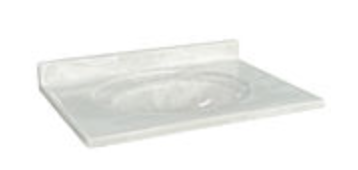 Vanity Top: 25x22 White