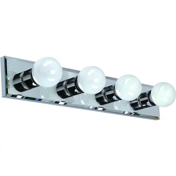 Mirrored Bath Strip 4-Light Vanity Light Fixture PART 323238