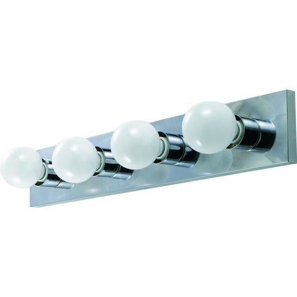 Designers Fountain Basic Strip 24 in 4-Light Vanity Light Fixture (Chrome)