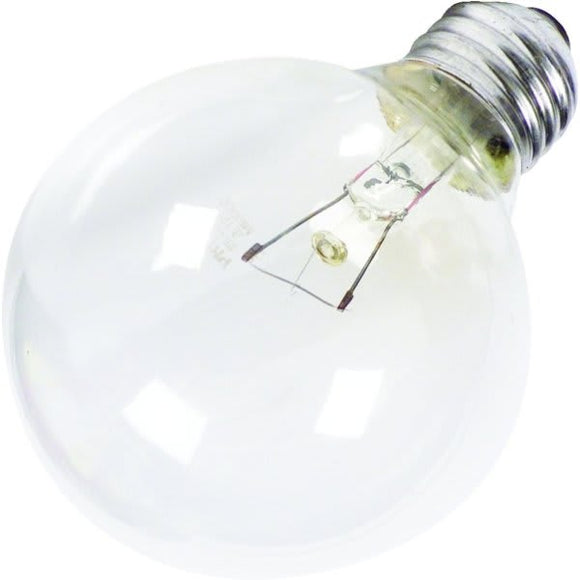 G25 Bulb 25W Med Base Clear 24pk