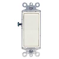345108 Deco Single Pole Switch, White