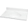 19 x 17" Solid White Cultured Marble Vanity Top And Bowl PART 404379 BRAND Modular Vanity Tops