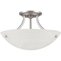 430201 15" Tempest Semi-Flush Fixture, Satin Nickel
