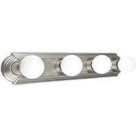 435258 24" 4 Light Tiered Bath Strip Satin Nickel