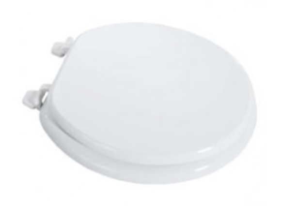 White Wood Toilet Seat