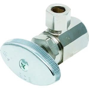 Maintenance Warehouse® Quarter-Turn Angle Stop Valve 1/2" FIP x 3/8" Comp PART 403320