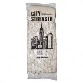 CITY STRENGTH #24 WIDE BAND COTTON MOP HEADPRODUCT DETAILS:  PACOA #24 WIDE BAND COTTON MAP HEAD wide band cotton mop head Super absorbant cotton yarn with cut ends for general cleaning Fits mots atandard mop handles Machine washable