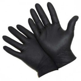 WEST CHESTER 2920/XL POWDER FREE X-LARGE NITRILE DISPOSABLE GLOVE BLACK 100PK