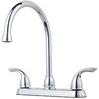 Pfister Pfirst Series 2-Handle Polished Chrome High Arc Kitchen Faucet