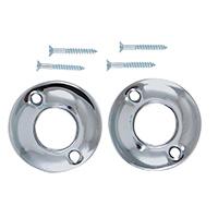 746623 Chrome Plated Shower Rod Flanges, Pack of 5 Pair