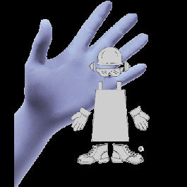 SAFETY ZONE GNDR-XL-1M 100 PACK NITRILE POWDERED DISPOSAL GLOVES