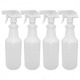 RRS-PSB32-4 32 OZ SPRAY BOTTLES 4-PACK WITH ADJUSTABLE NOZZLES PRODUCT DETAILS: