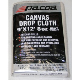 PAINT-FORCE 30412 9' X 12' 8 OZ CANVAS DROP CLOTH
