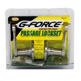 G-FORCE 80215 PASSAGE SCROLL LEVER LOCKSET SATIN NICKEL