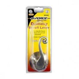 G-FORCE 80395 SCROLL DUMMY LEVER LEFT AND RIGHT SET SATIN NICKEL FINISH