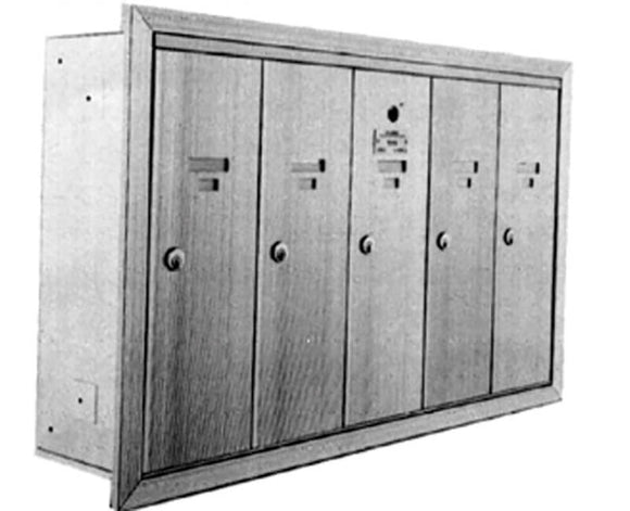 CPost Office Approved Aluminum Mailbox - 5 Gang