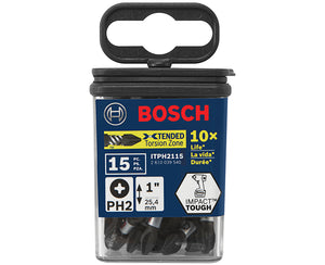 IMPACT TOUGH PHILLIPS #2 1" 15PK