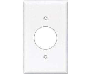Single Gang Receptacle Wall Plate - White Bulk