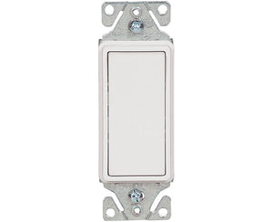 15 AMP 120 Volt Decorator 3 Way Switch - White Boxed
