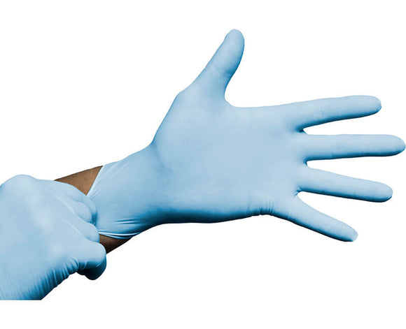 Blue Nitrile Powdered Gloves X-Large -100 Per Box