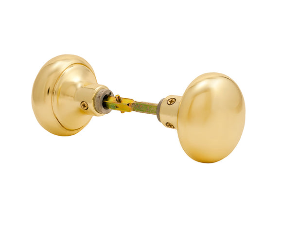 DOOR KNOB SOLID BRASS DOUBLE WITH SPLIT SPINDLE DISPLAY BOX
