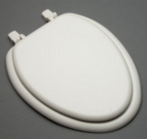 Elongated Bowl Wood SEAT White
