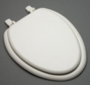 Elongated Bowl Wood SEAT White