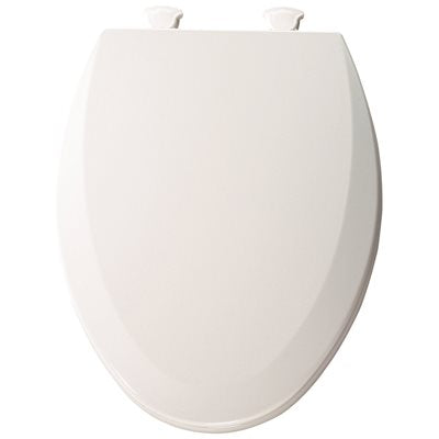 BEMIS® ELONGATED MOLDED WOOD TOILET SEAT WITH EASY CLEAN & CHANGE® HINGE, WHITE