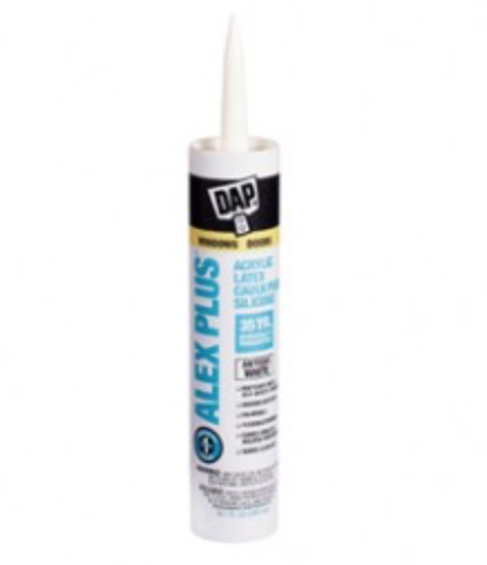 DAP Alex Plus Acrylic Latex Caulk Plus Silicone - White