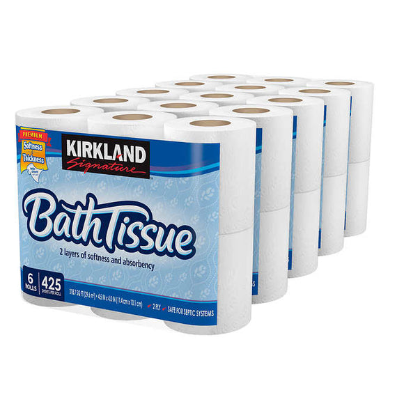 Kirkland Signature White Bath Tissue, 30-count