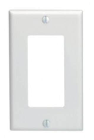 DECORA SWITCH 1 GANG PLATE WHITE