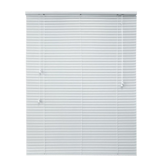 +6 share Share  save to list Save to List  print Print Hampton Bay White 1 in. Room Darkening Aluminum Blind - 37 in. W x 72 in. L (Actual Size 36.5 in. W x 72 in. L)